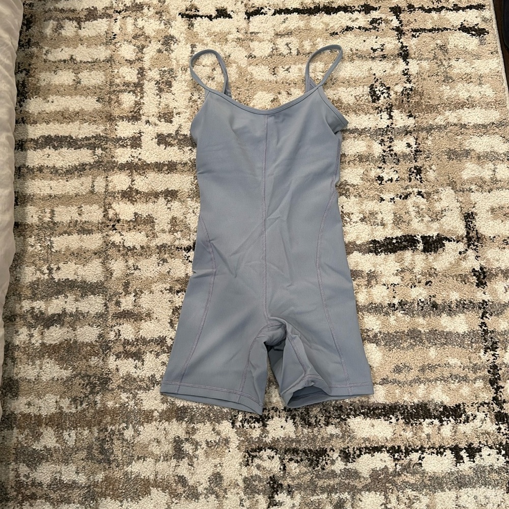 Lululemon Ribbed Contoured Unitard 6” Chambray